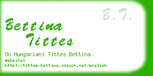 bettina tittes business card